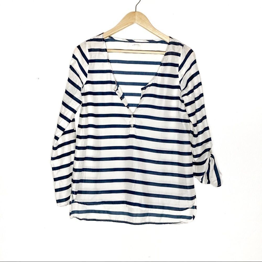 Soft Joie | Striped Blouse